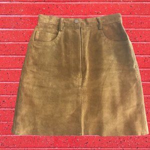 Reformation Oak Vintage suede mini skirt